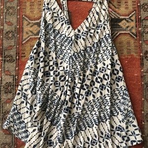 silence + noise open back tank top medium